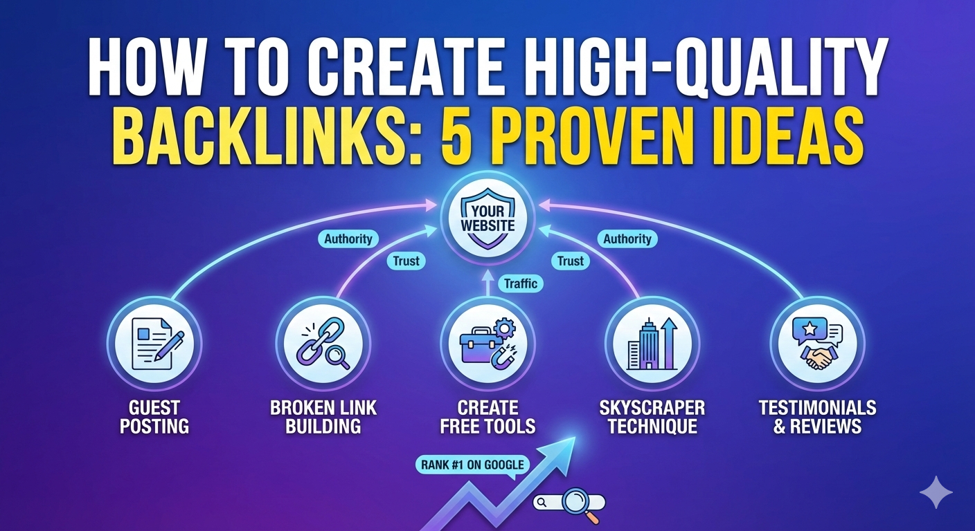 How to Create High-Quality Backlinks: 5 Proven Ideas to Rank #1 on Google (2026 Guide)